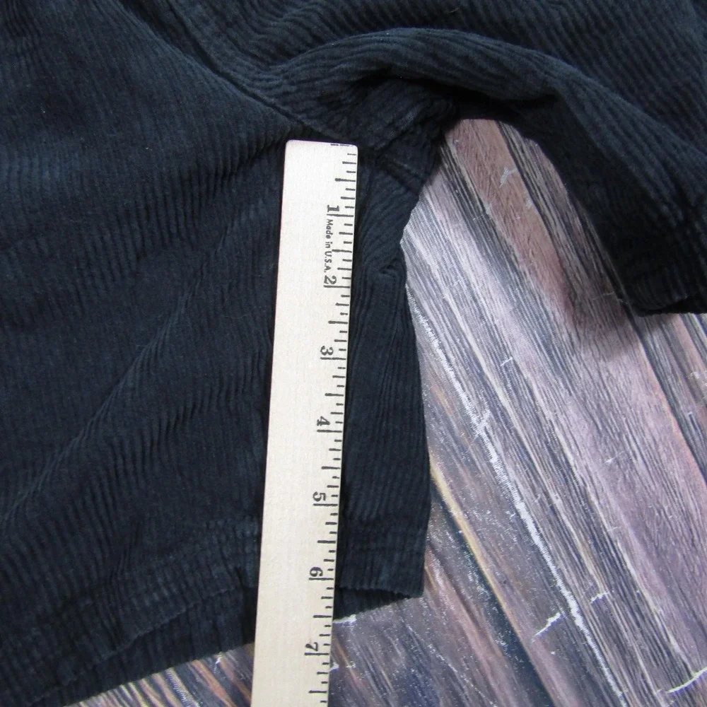 Cotton On Mens L Black Cargo Shorts Corduroy Elastic Waist 6
